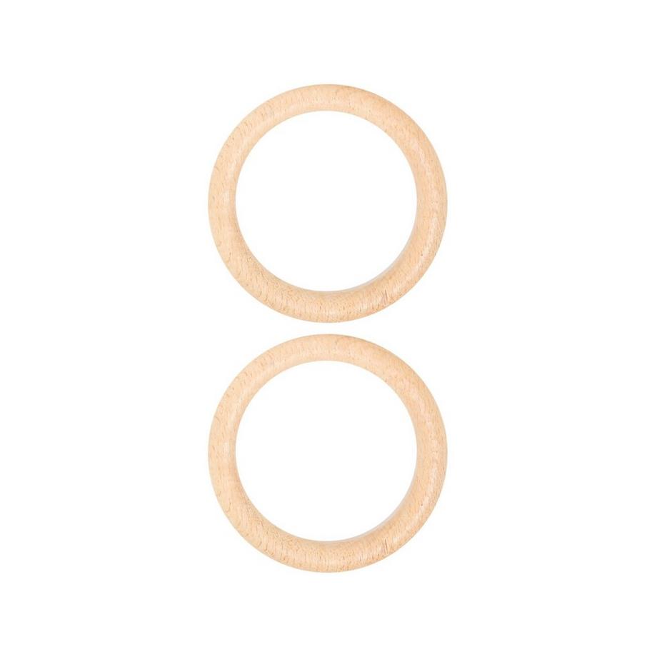 I am Creative Anello di legno Anelli di legno, 3.5 cm, 8 p. 