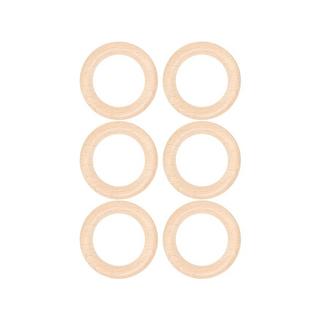 I am Creative Anello di legno Anelli di legno, 3.5 cm, 8 p. 
