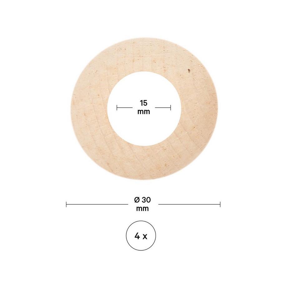 I am Creative Holzkugel Rohholzkugel, 10 mm, 35 S. 