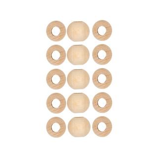 I am Creative Boule en bois Perles en bois, 10 mm, 35 p. 