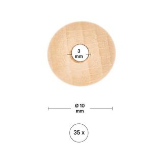 I am Creative Holzkugel Rohholzkugel, 10 mm, 35 S. 