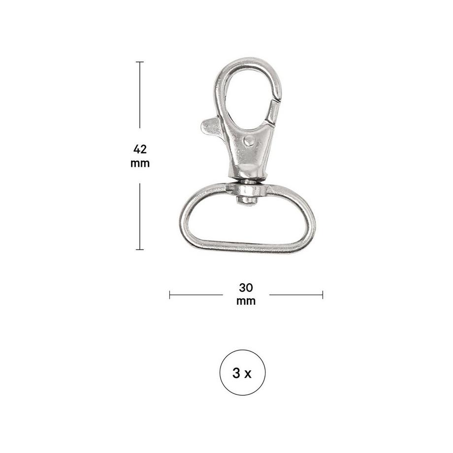 I am Creative Karabinerhaken Karabiner, oval, 47 x 15mm, 3S. 