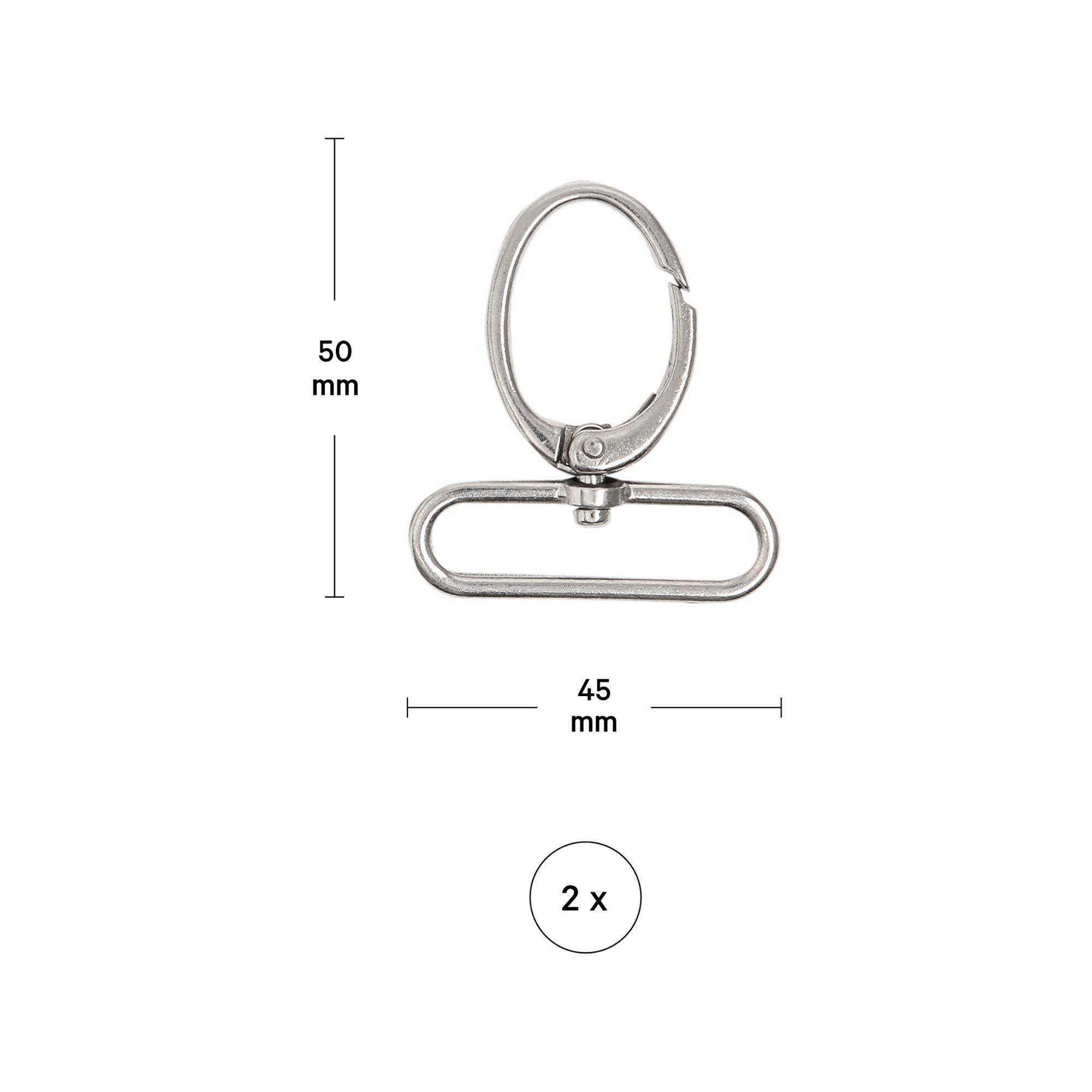 I am Creative Karabinerhaken Karabiner, oval, 47 x 15mm, 3S. 