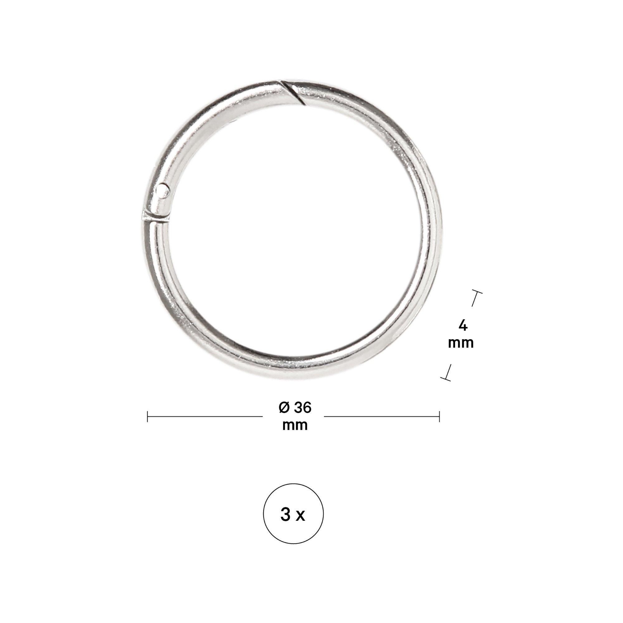I am Creative Schlüsselring Schlüsselring,klappbar,36x4mm,3S. 