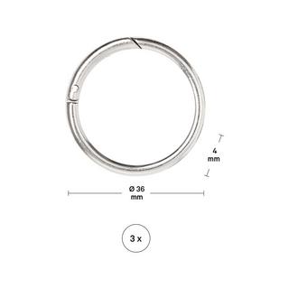 I am Creative Schlüsselring Schlüsselring,klappbar,36x4mm,3S. 