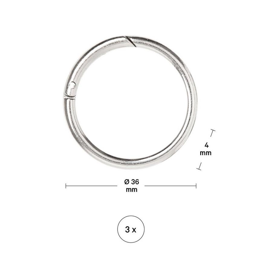 I am Creative Schlüsselring Schlüsselring,klappbar,36x4mm,3S. 