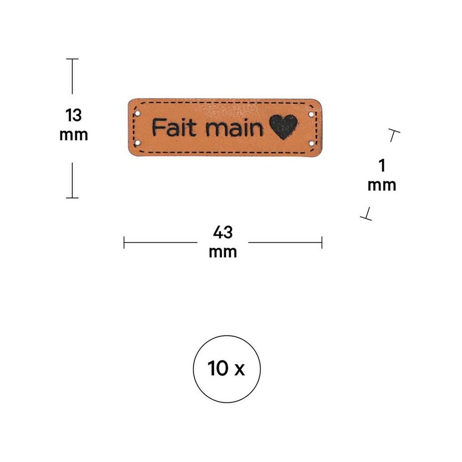 I am Creative Hangtag Label Fait main 4.3x1.3cm,10STK. 