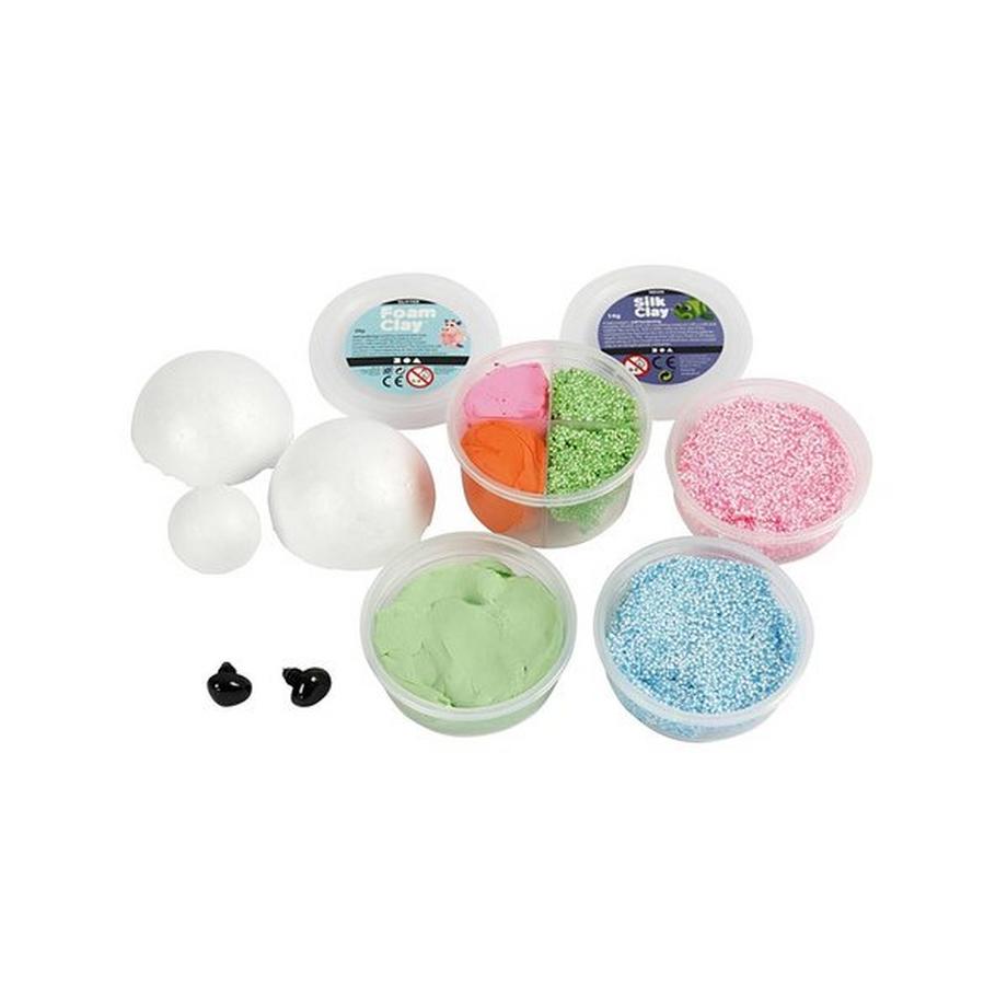 Creativ Company Tartaruga Pasta modellabile Foam & Silk Clay 