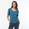Calvin Klein Ultra Light Lounge T-shirt girocollo, manica corta Blu