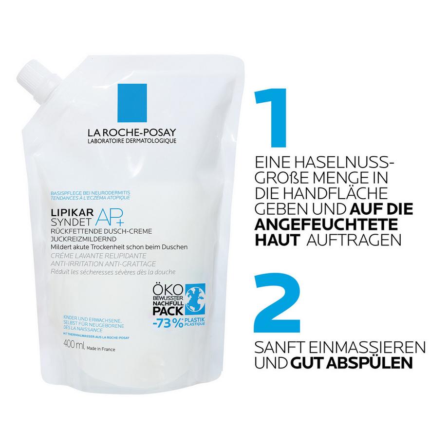 LA ROCHE POSAY Lipikar syndet AP Refill Lipikar Syndet AP+ Rückfettende Dusch-Creme, Nachfüllpack 