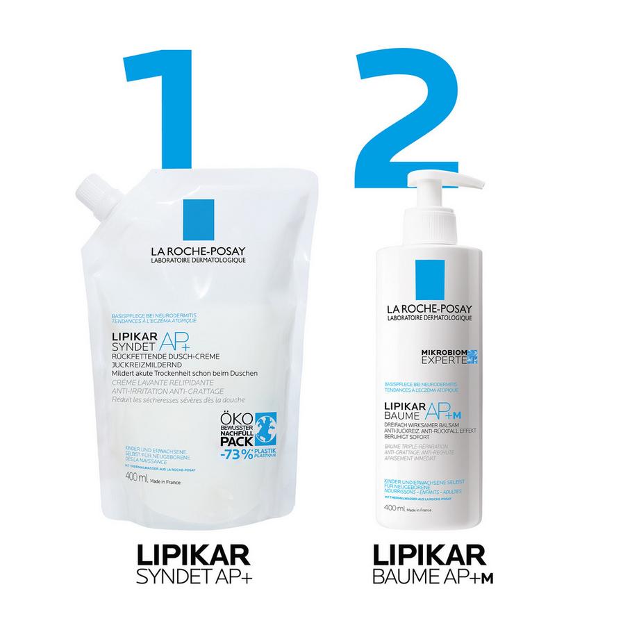 LA ROCHE POSAY Lipikar syndet AP Refill Lipikar Syndet AP+ Rückfettende Dusch-Creme, Nachfüllpack 