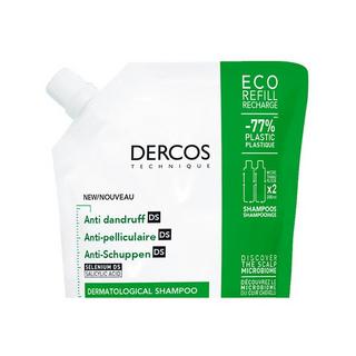 VICHY  Dercos Anti-Schuppen Shampoo Nachfüllpack: Beruhigendes Shampoo mit Salicylsäure für normales bis fettiges Haar 