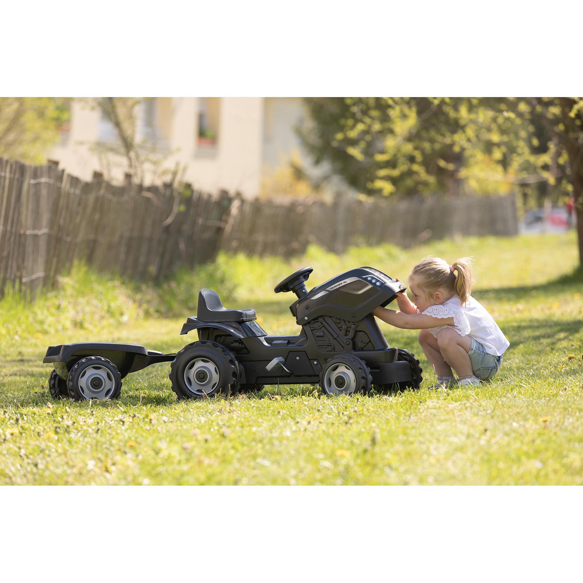 Smoby  Trattore Farmer XL con rimorchio  