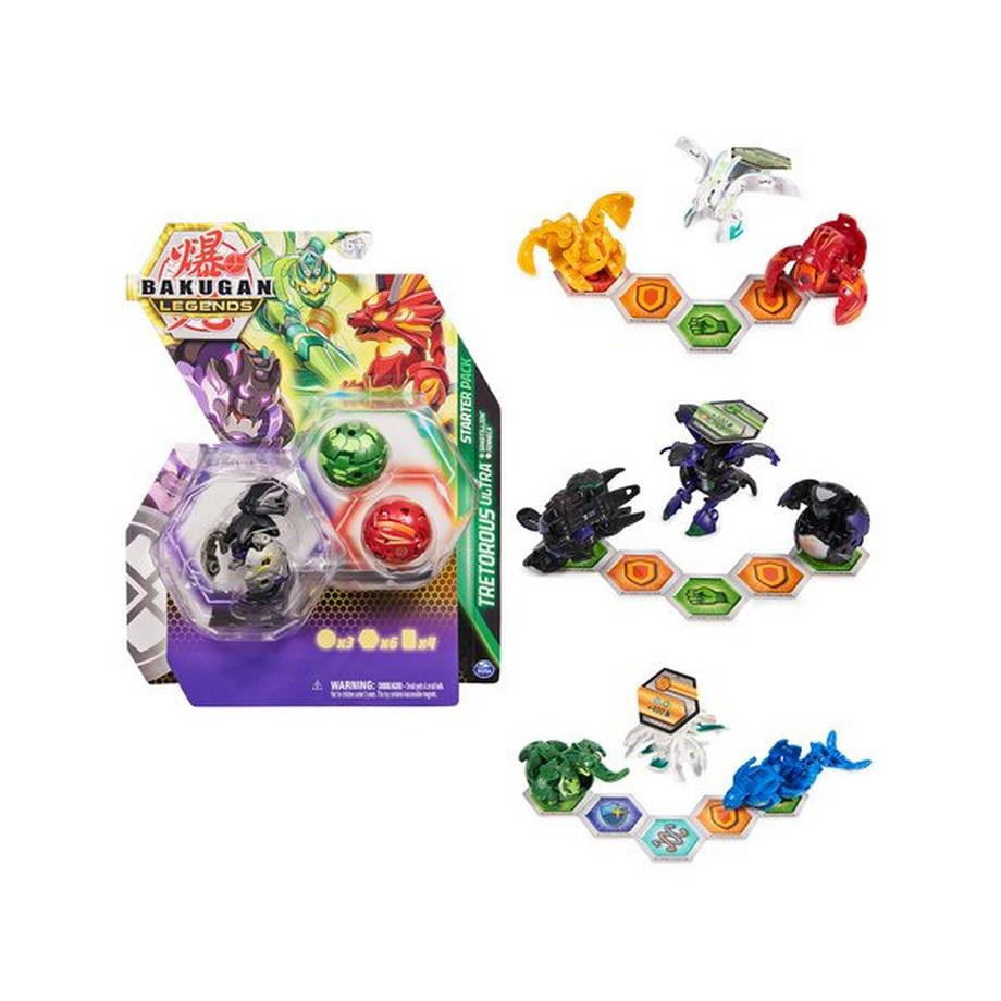 Bakugan  Legends Starter Pack mit 3 Bakugan, Zufallsauswahl 