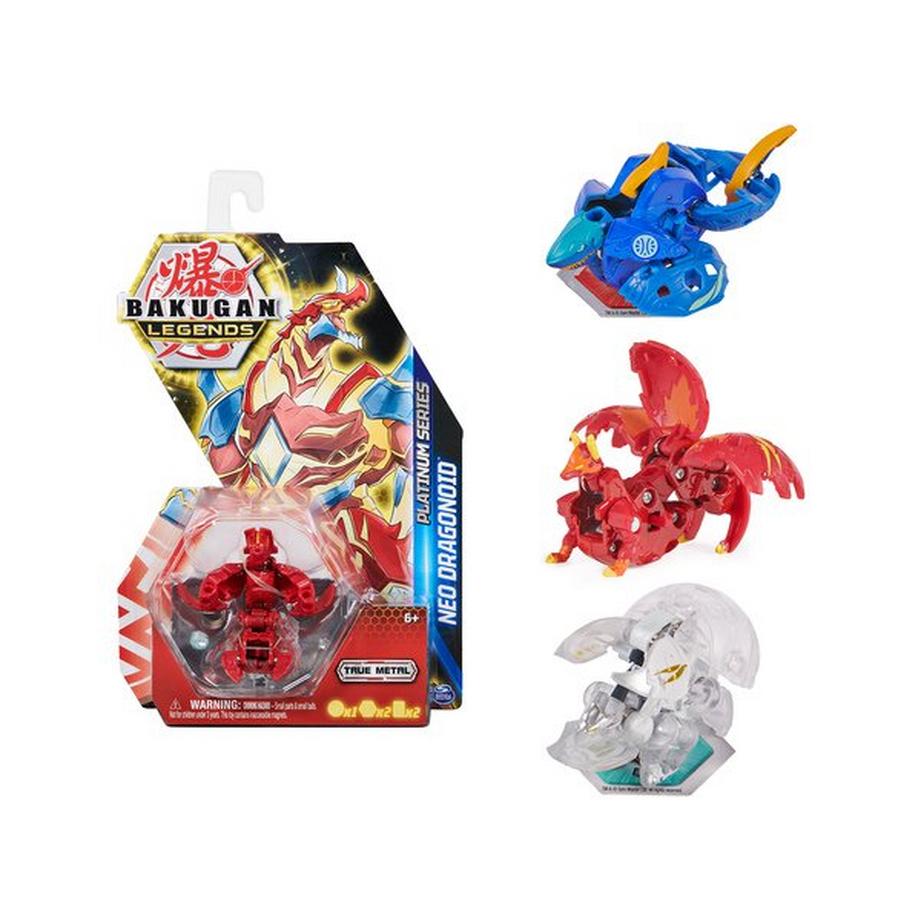 Bakugan  Legends Neo Dragonoid Bakugan True Metal Platinum Series, assortiment aléatoire 