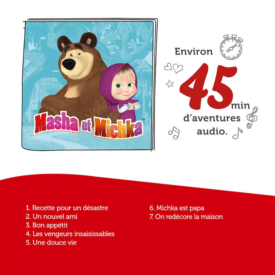 Tonies  Masha et Michka – 7 aventures audio, Français 