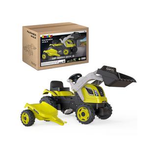 Smoby  Tracteur Farmer Max avec remorque 