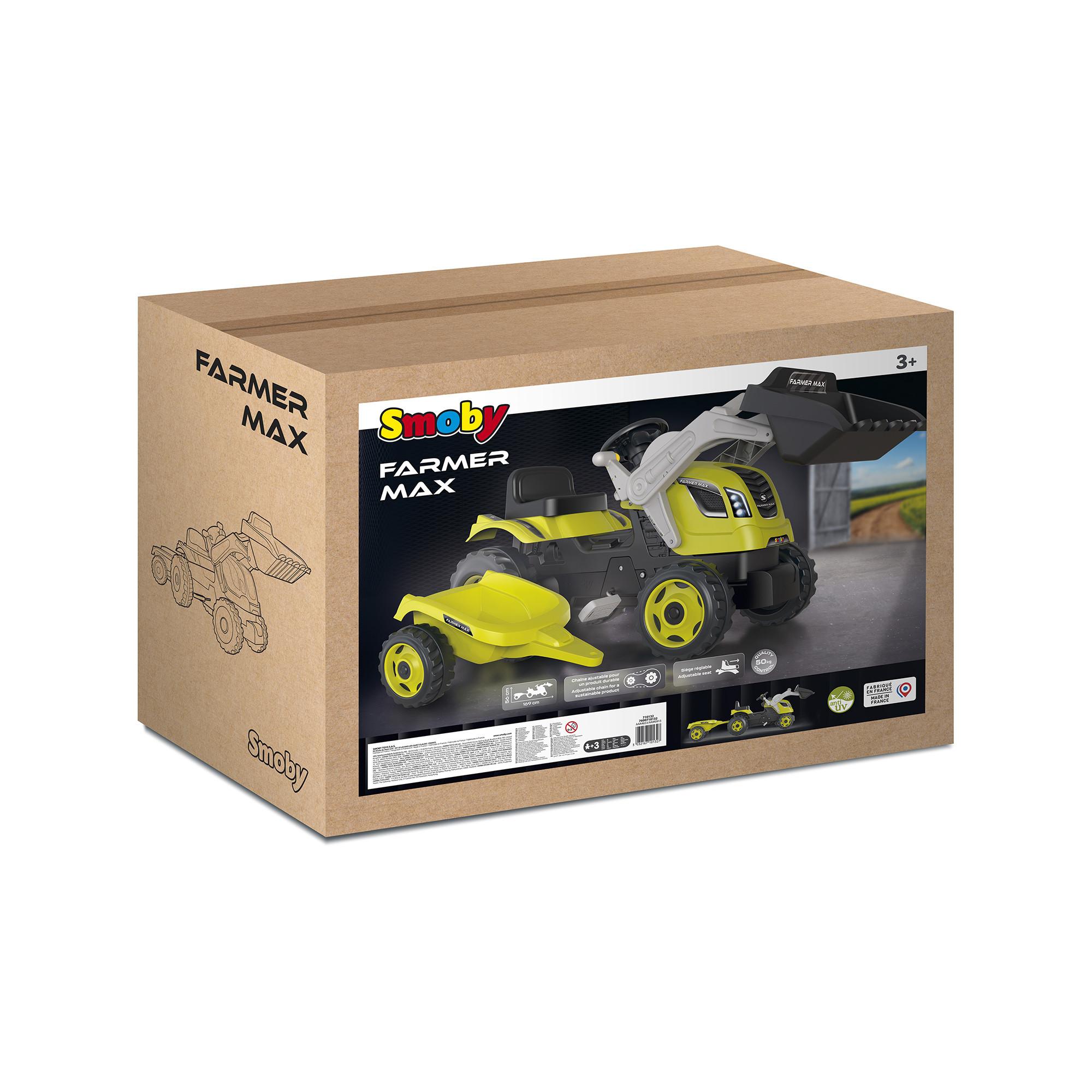 Smoby  Tractor Farmer Max con rimorchio 