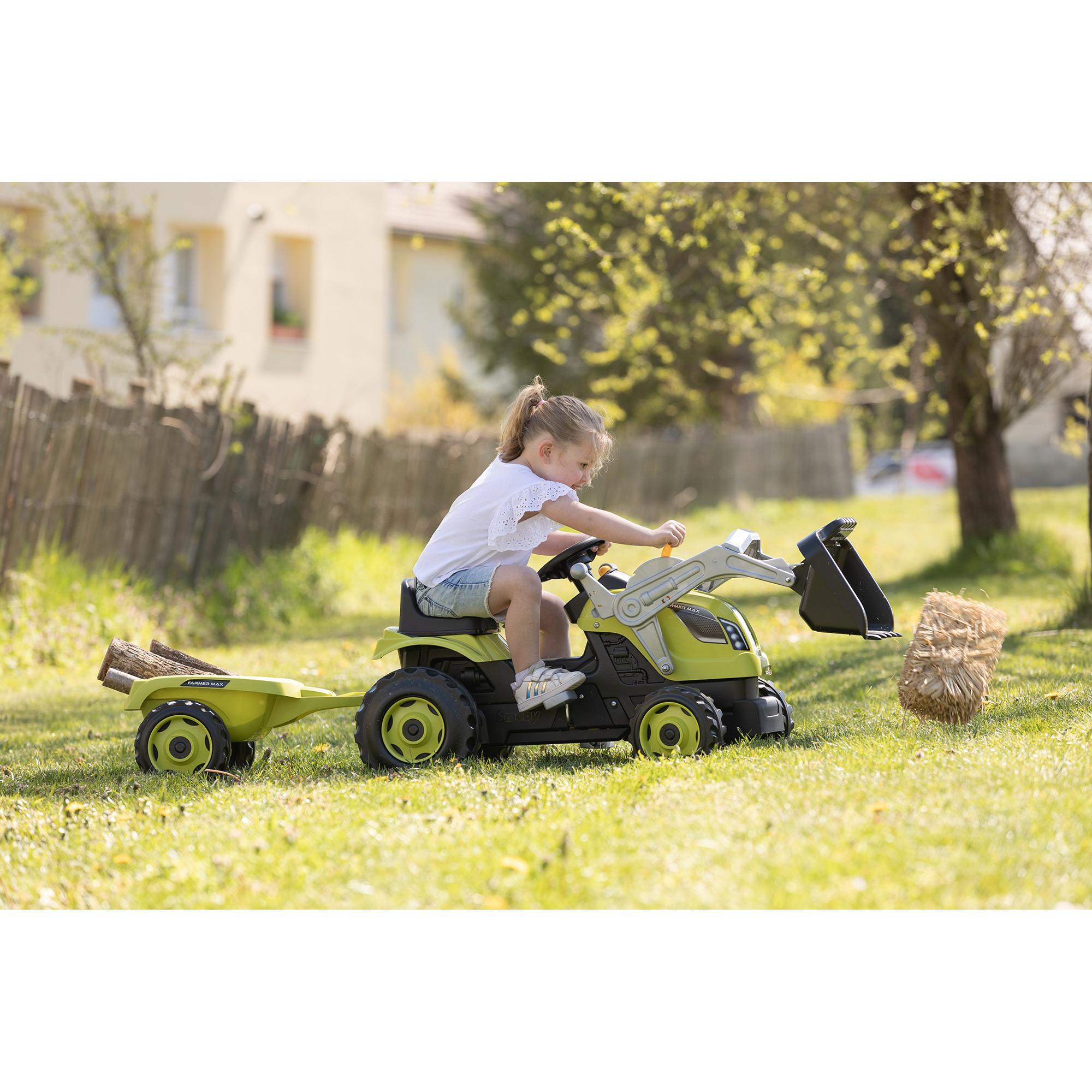 Smoby  Trettraktor Max mit Anhänger 