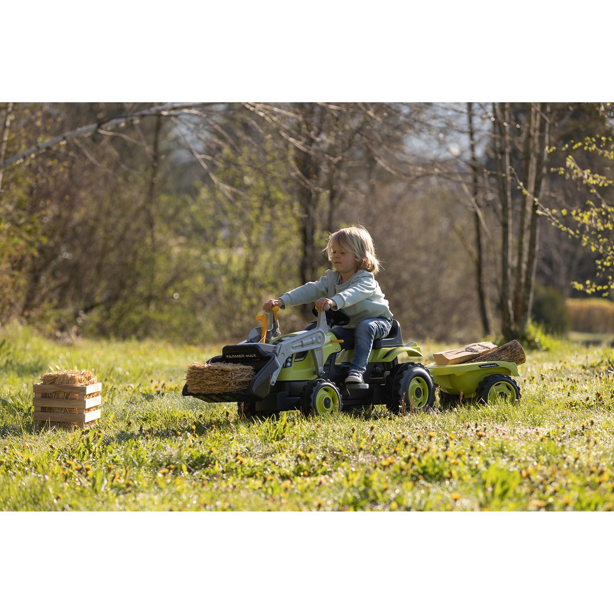 Smoby  Trettraktor Max mit Anhänger 