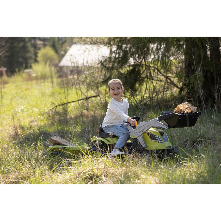 Smoby  Tracteur Farmer Max avec remorque 