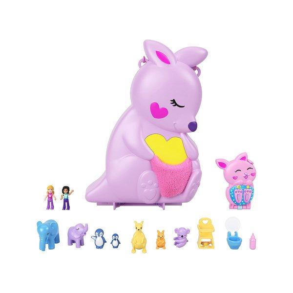 polly pocket  Sac kangourou Mama et Joey 