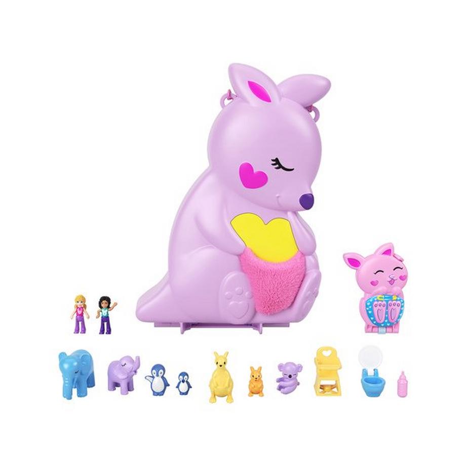 polly pocket  Borsa mamma e Joey Kangaroo 