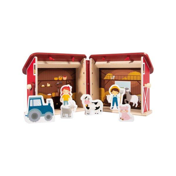 Image of Holzspielzeug-Set Bauernhof Multicolor