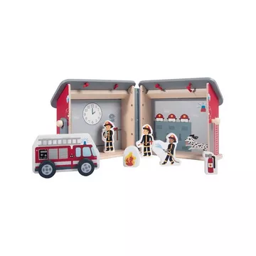Set de jouets en bois de pompiers