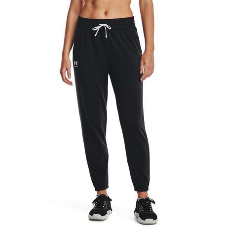 UNDER ARMOUR Rival Terry Jogger-BLK Lange Sport Tights 