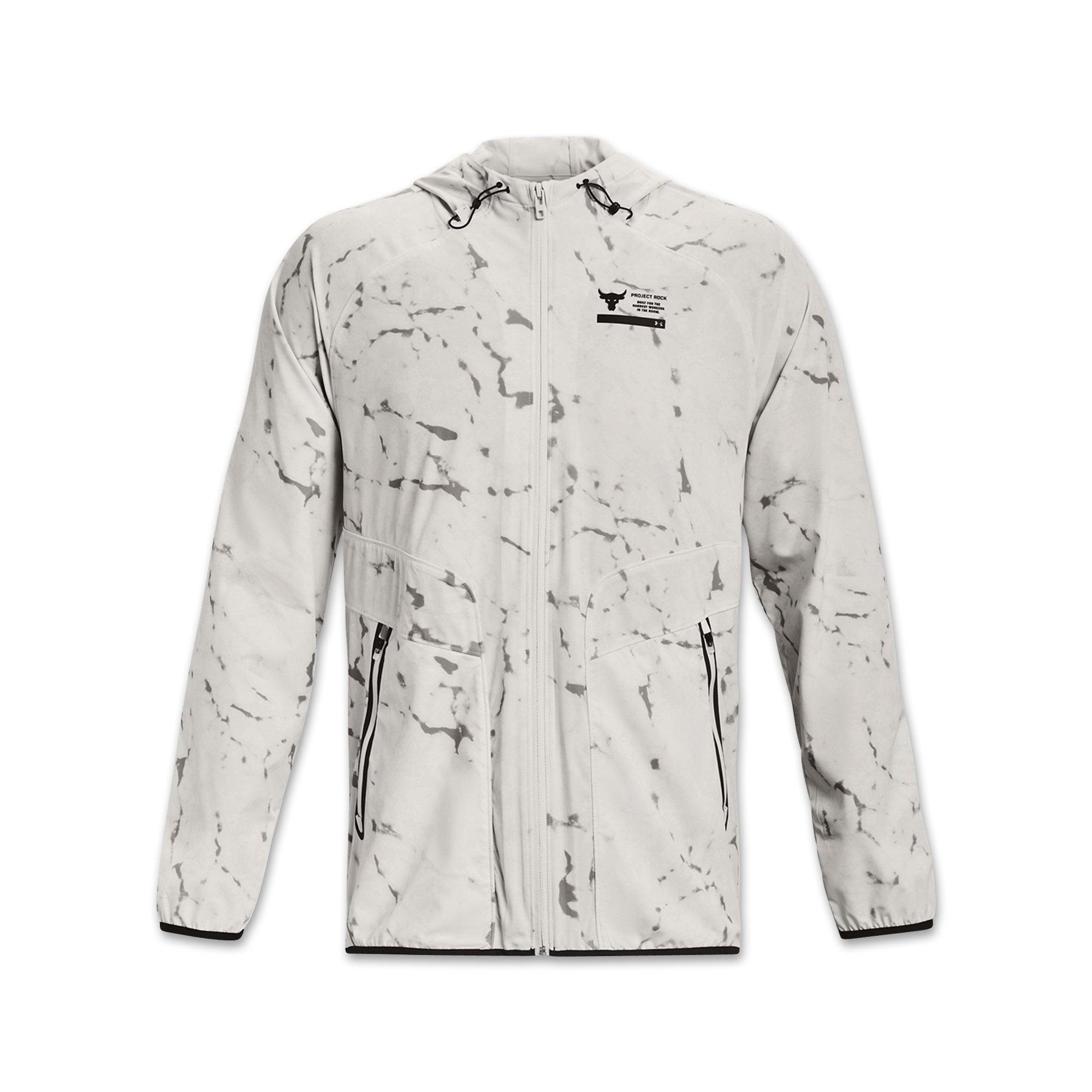 Image of Sweatjacke Herren Weiss Bedruckt S