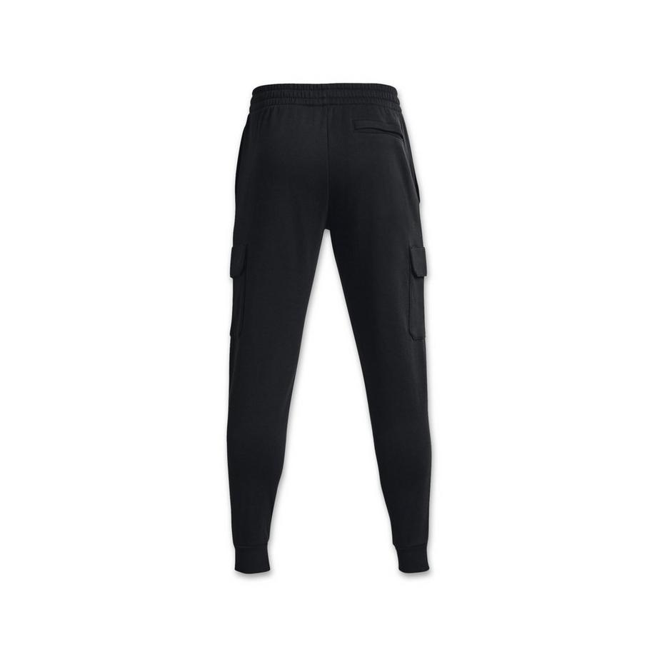UNDER ARMOUR UA Rival Fleece Cargo Jogger-BLK Cargohose, Regular Fit 