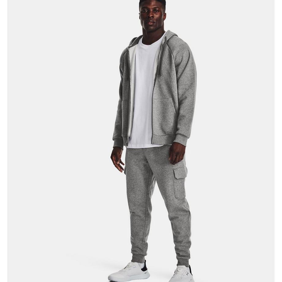 UNDER ARMOUR UA Rival Fleece Cargo Jogger-BLK Cargohose, Regular Fit 