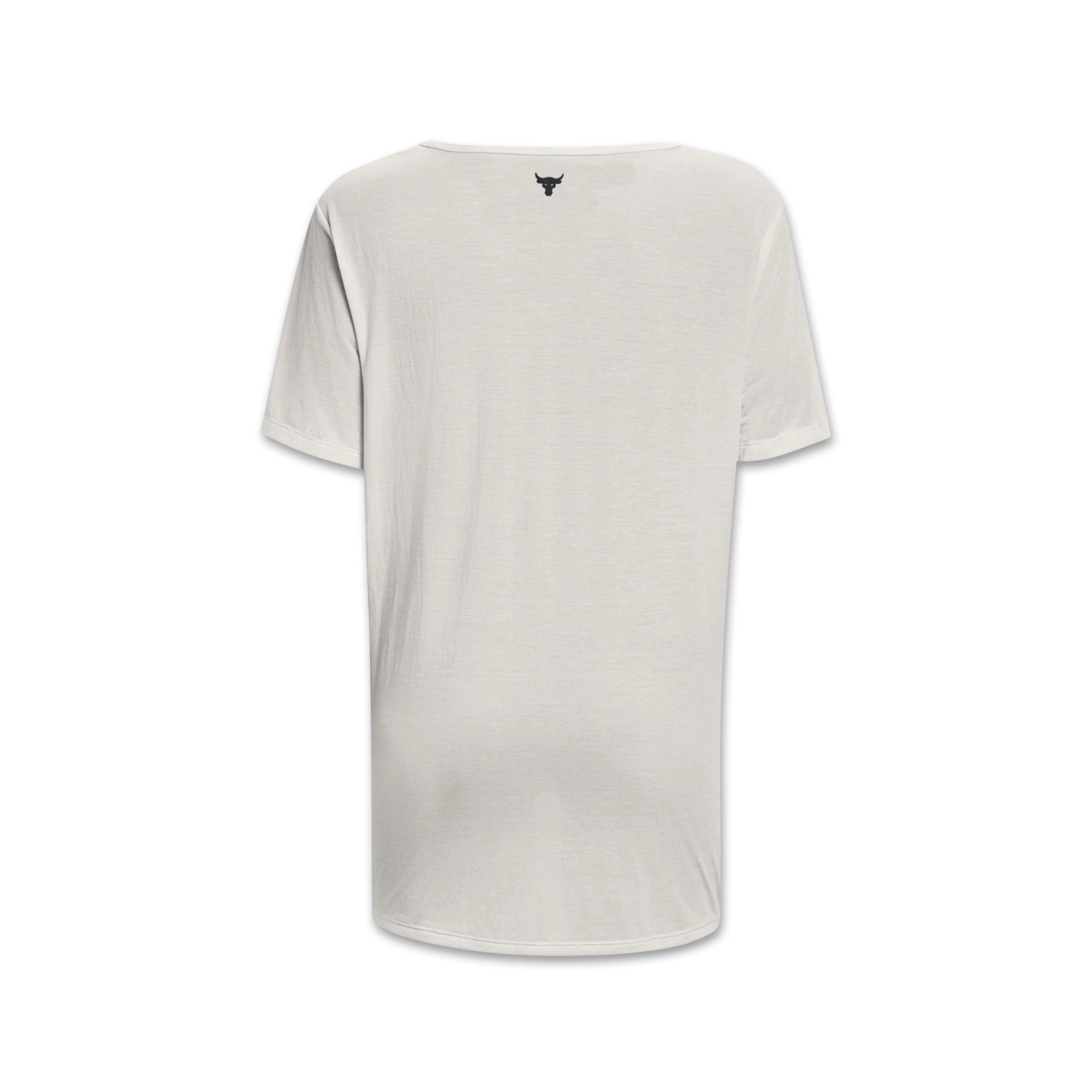 UNDER ARMOUR Pjt Rck Completer Deep V T-WHT T-Shirt 