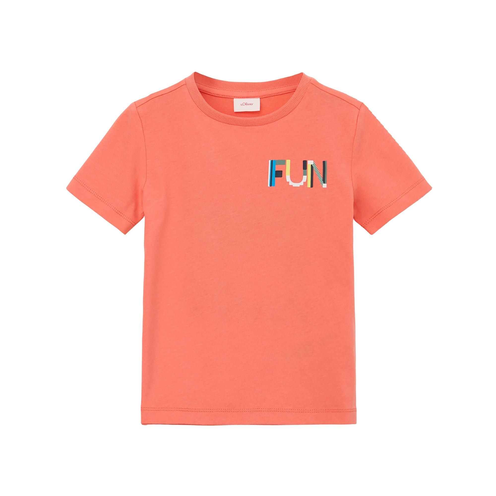 Image of T-shirt Jungen Orange 116/122/SLIM