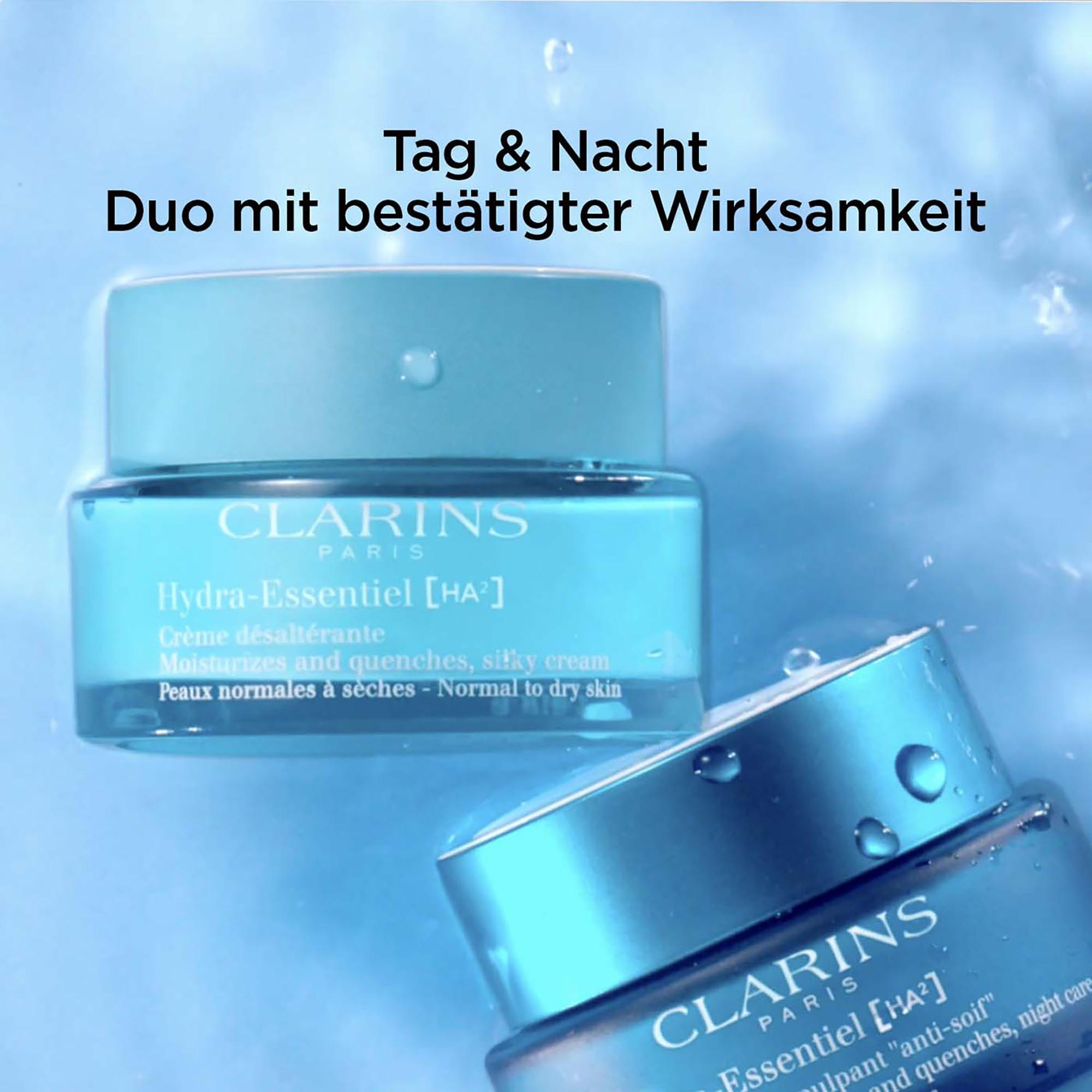 CLARINS  Hydra-Essentiel [HA²] Soin de Nuit repulpant « anti-soif » 