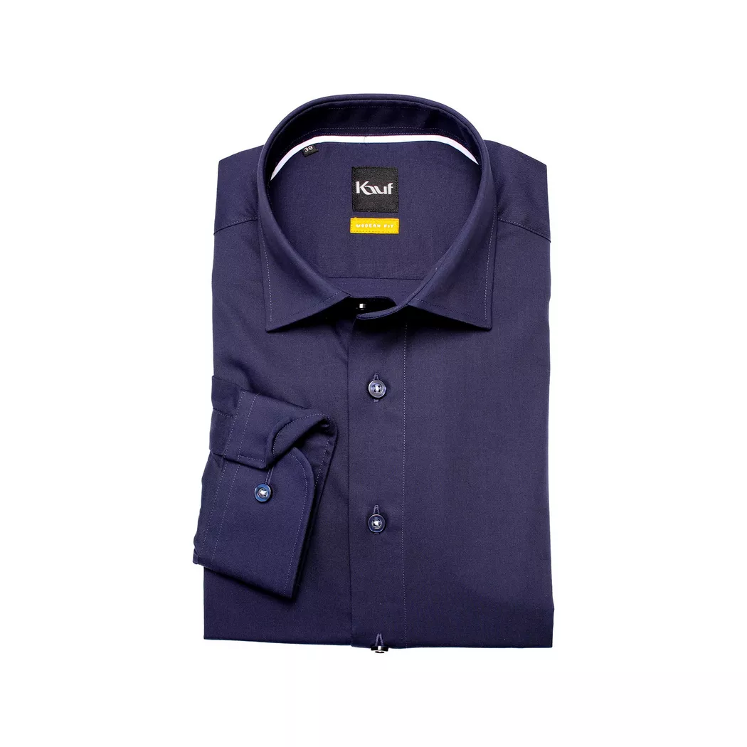 Kauf - Hemd, Modern Fit, langarm, für Herren, Blau, Größe 45