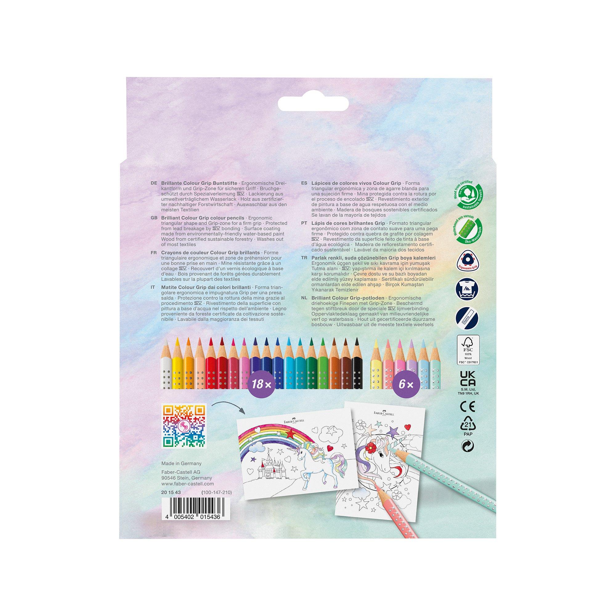 Faber-Castell Crayons de couleur Licorne 