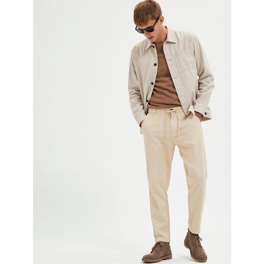 SELECTED Brody Leinen Tapered Fit Hose  