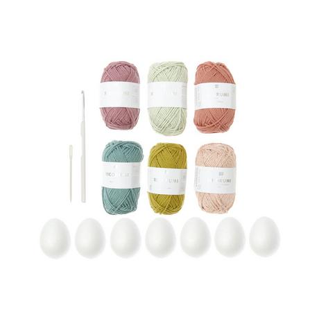 RICO-Design Set de crochet Ricorumi Oeufs de Pâques Earthy 