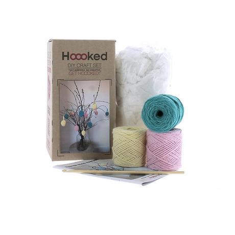 Hoooked Häkelset Fröhliche hängende Ostereier 