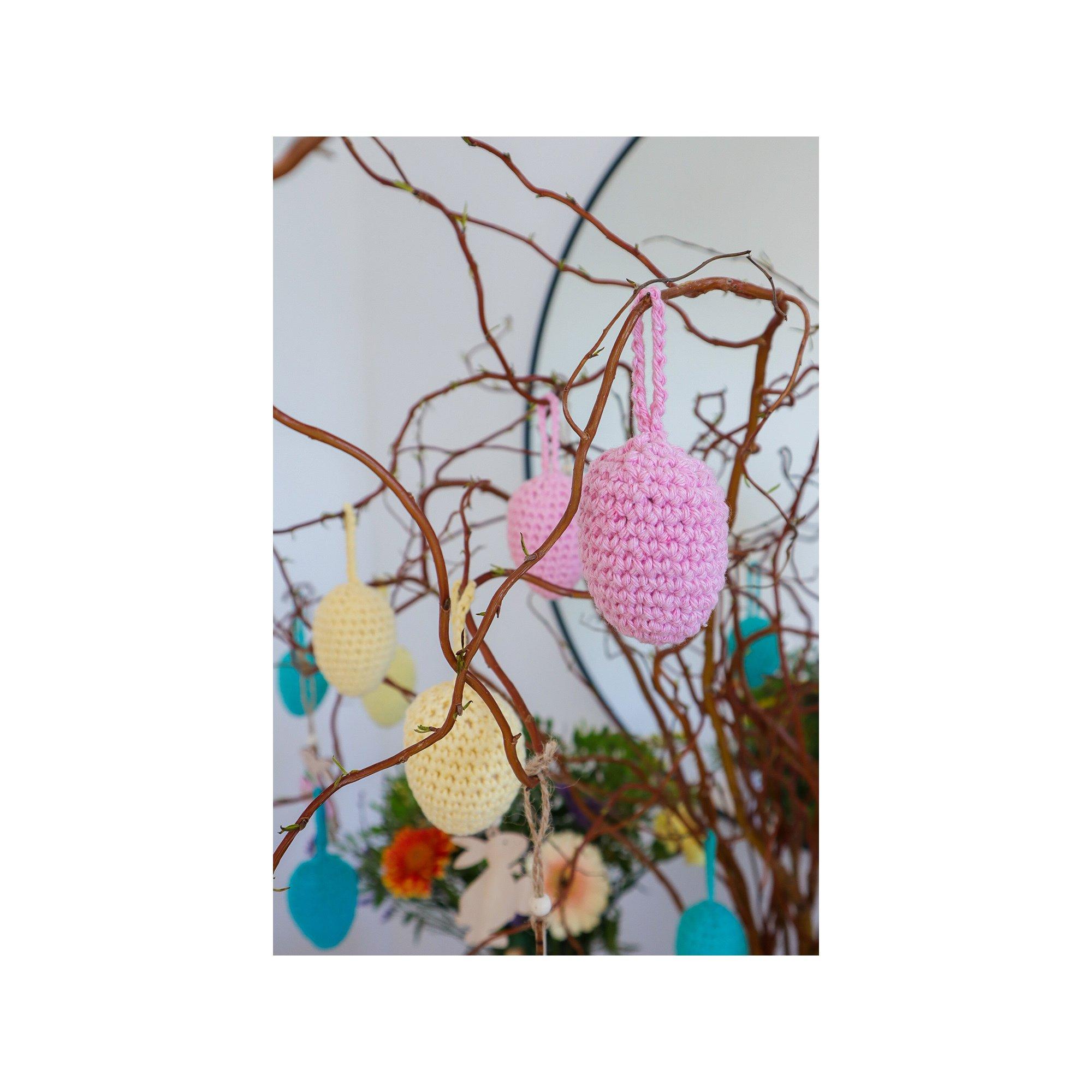 Hoooked Häkelset Fröhliche hängende Ostereier 