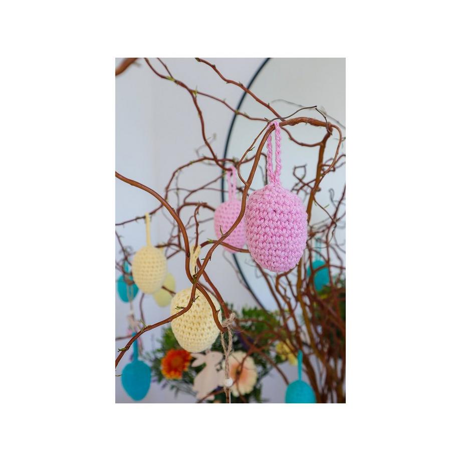 Hoooked Häkelset Fröhliche hängende Ostereier 
