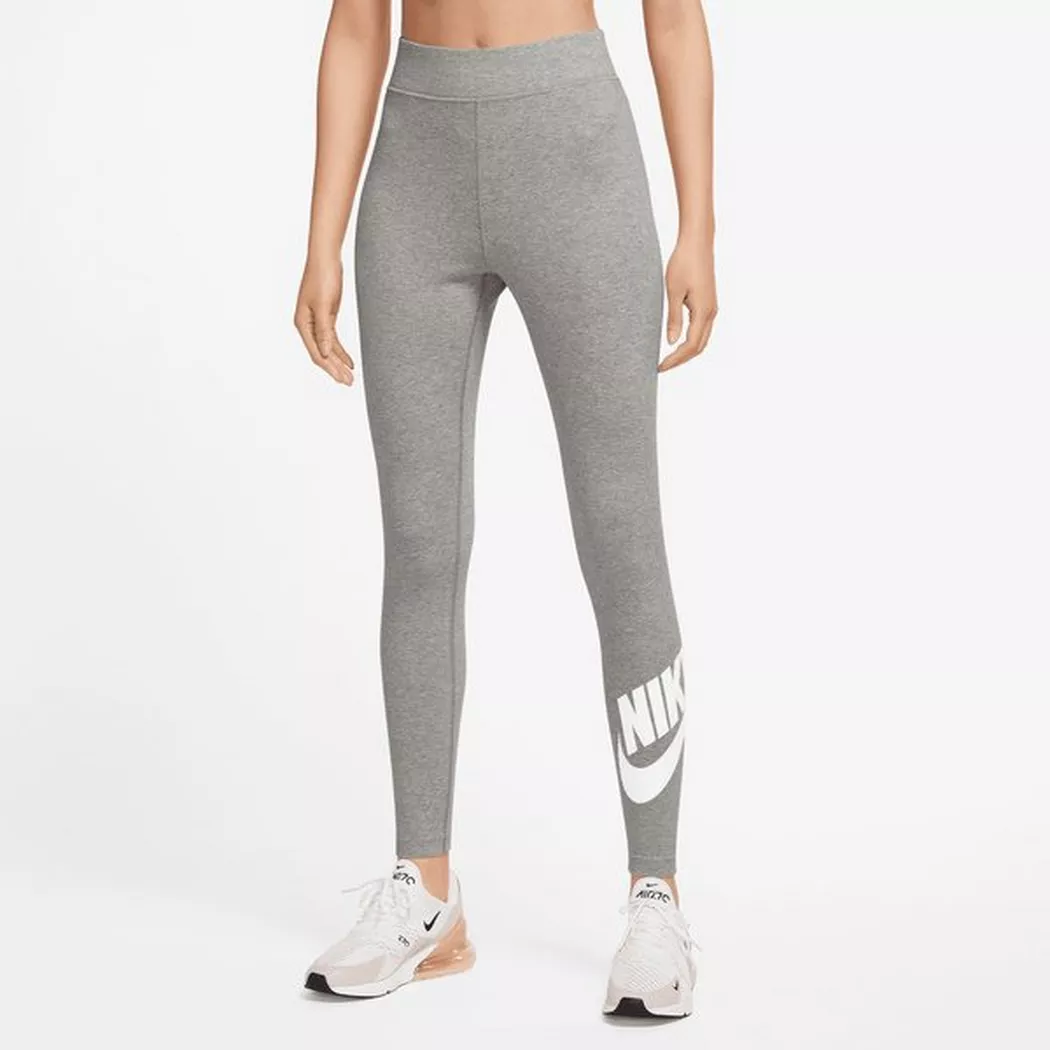Nike - Lange Sport Tights, für Damen, Grau, Größe S