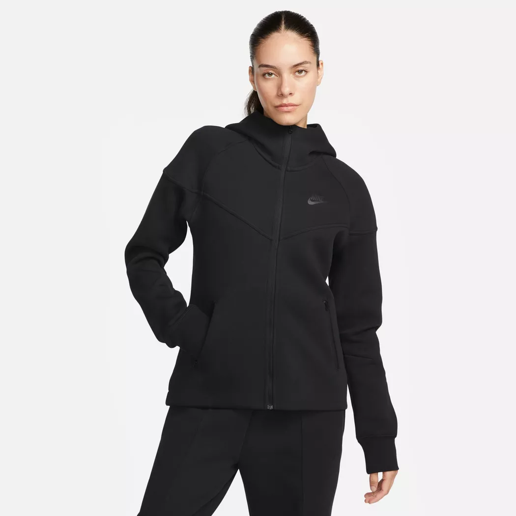 Nike - Sweatjacke mit Kapuze, für Damen, Black, Größe L