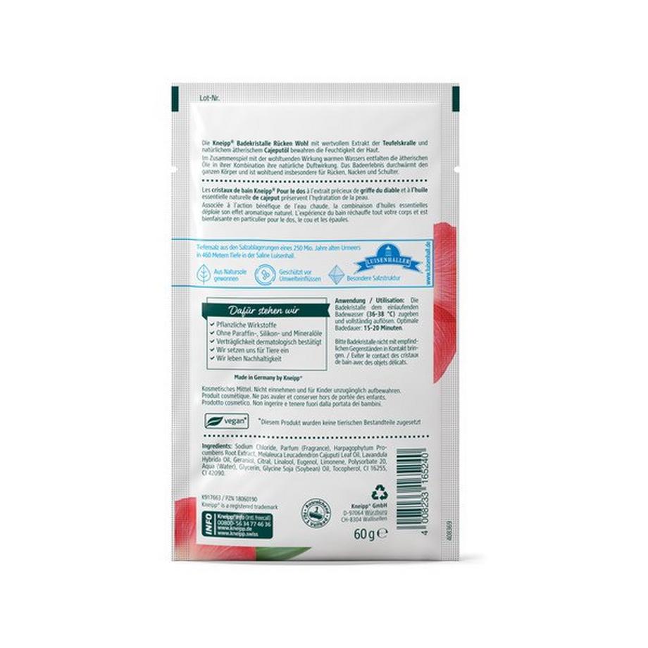 Kneipp  Cristalli Da Bagno Benessere Della Schiena 