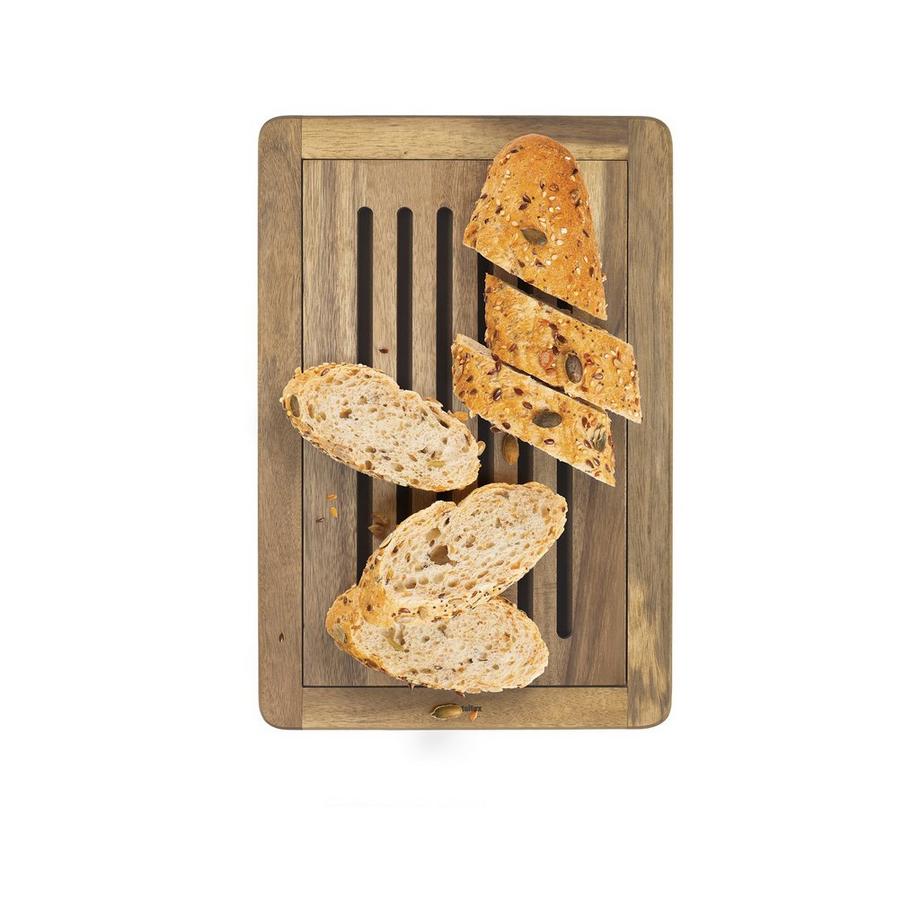 metaltex Tagliere per pane Acacia 