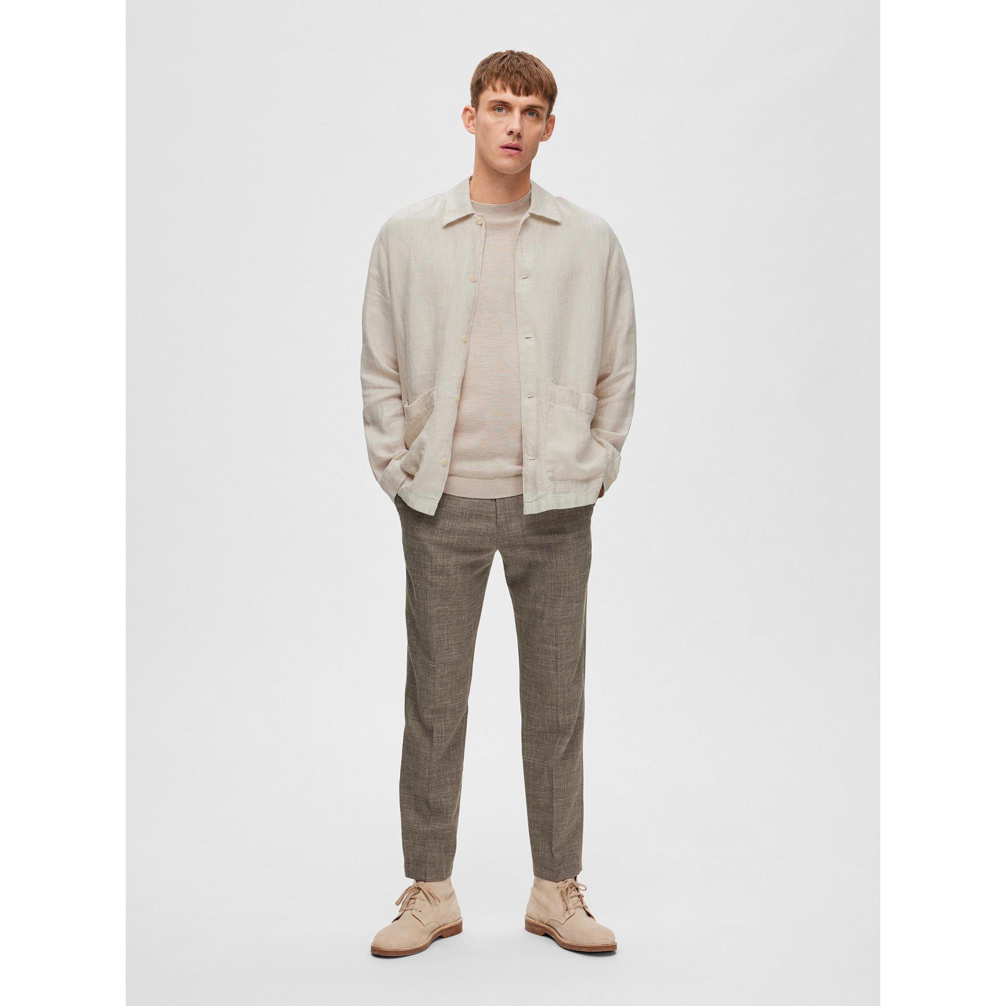 SELECTED Oasis Lino Slim Fit Pantaloni  