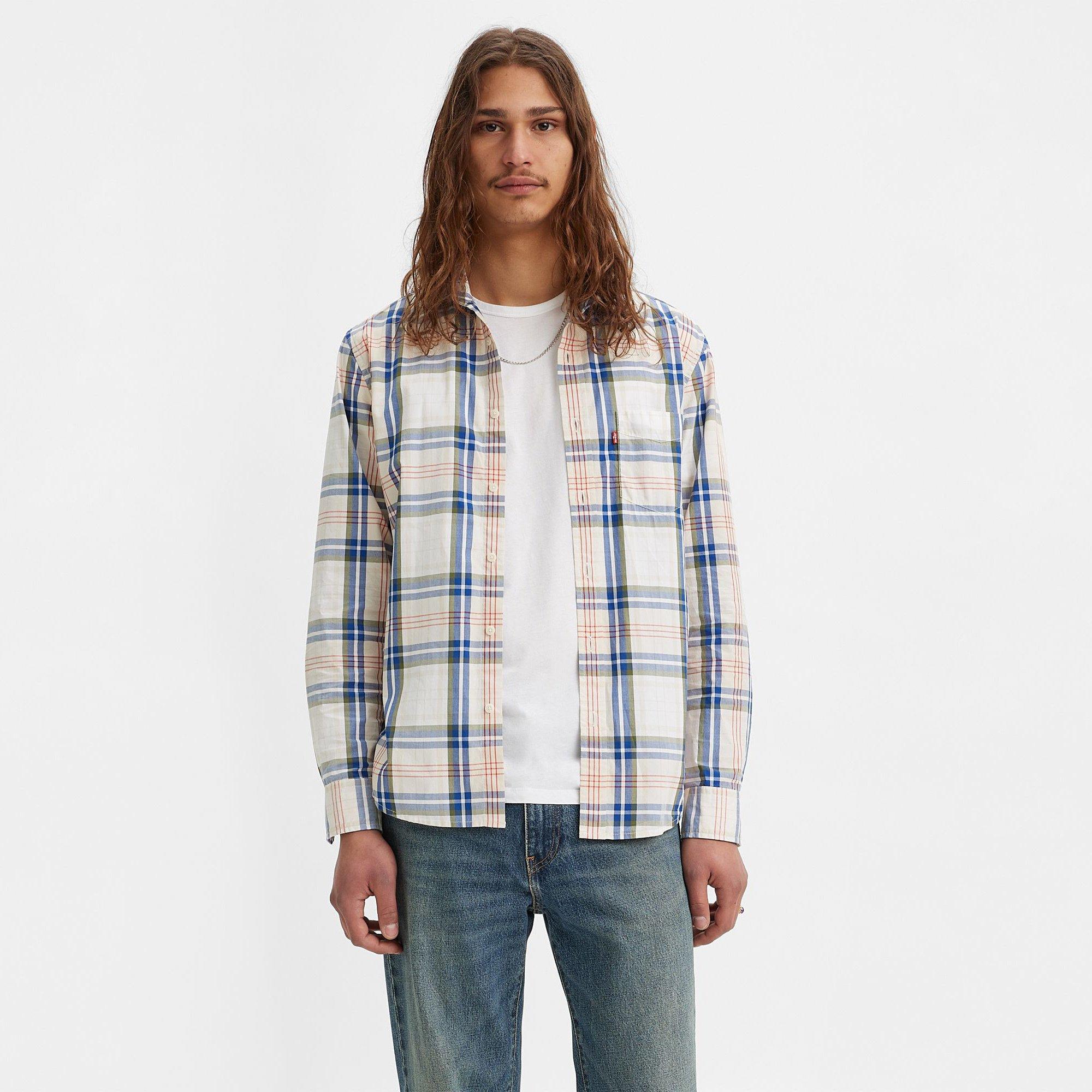 Image of Hemd, Langarm Herren Multicolor L