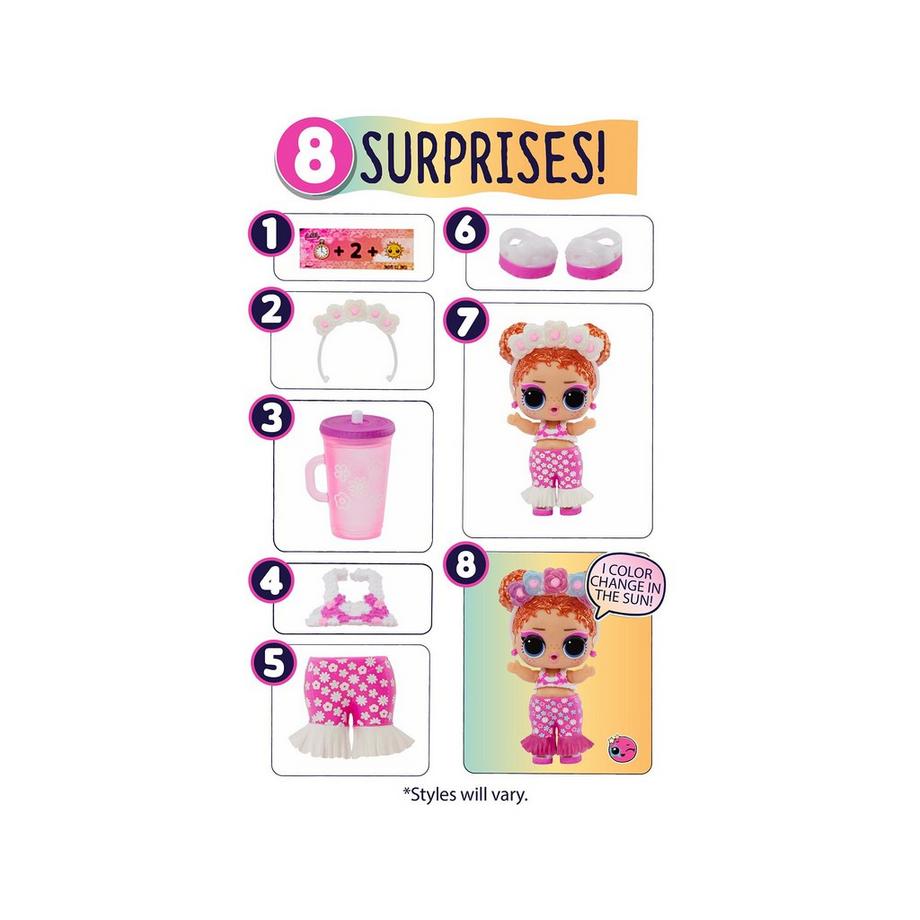 M G A  L.O.L. Surprise Sunshine Color Change Doll, Zufallsauswahl 